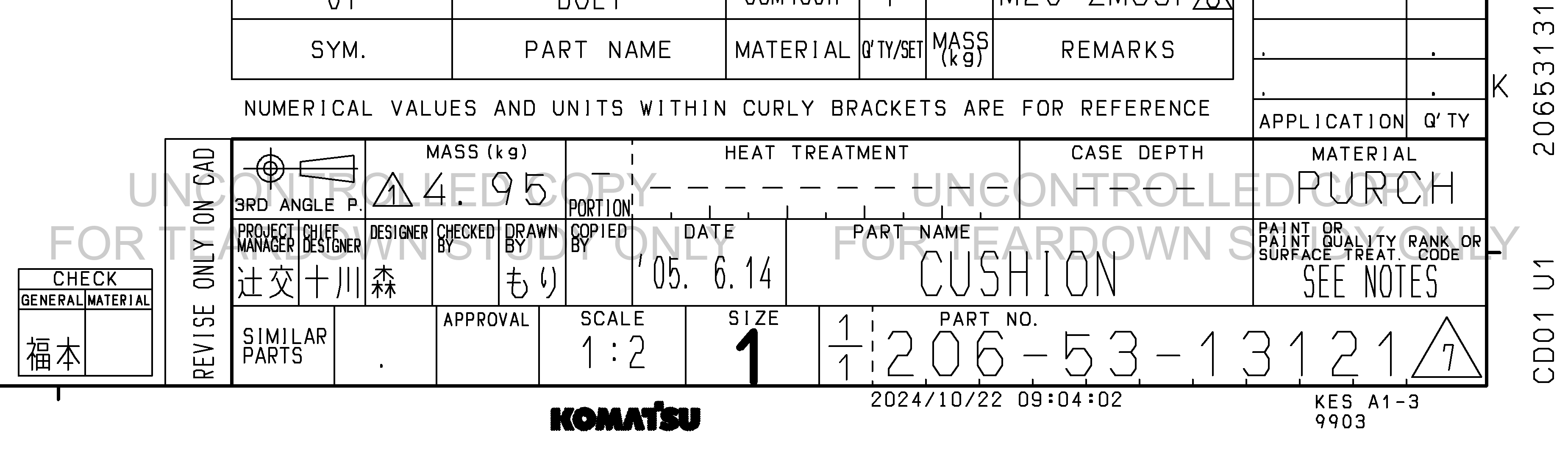 ตัวอย่าง Drawing สำหรับ 2065313121