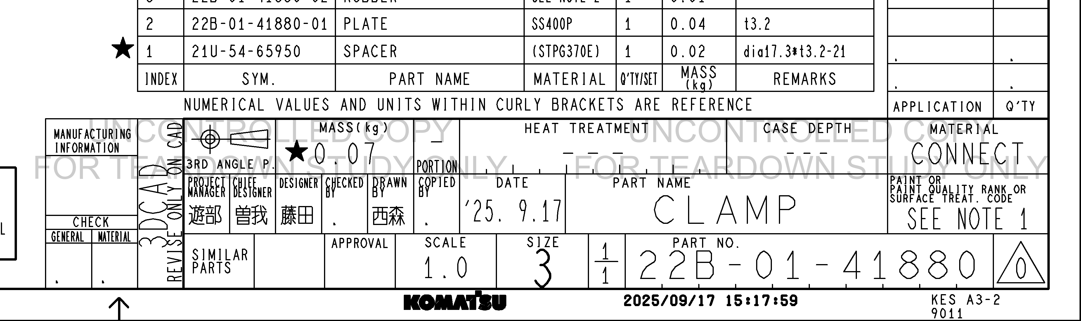 Drawing preview for 22B0141880