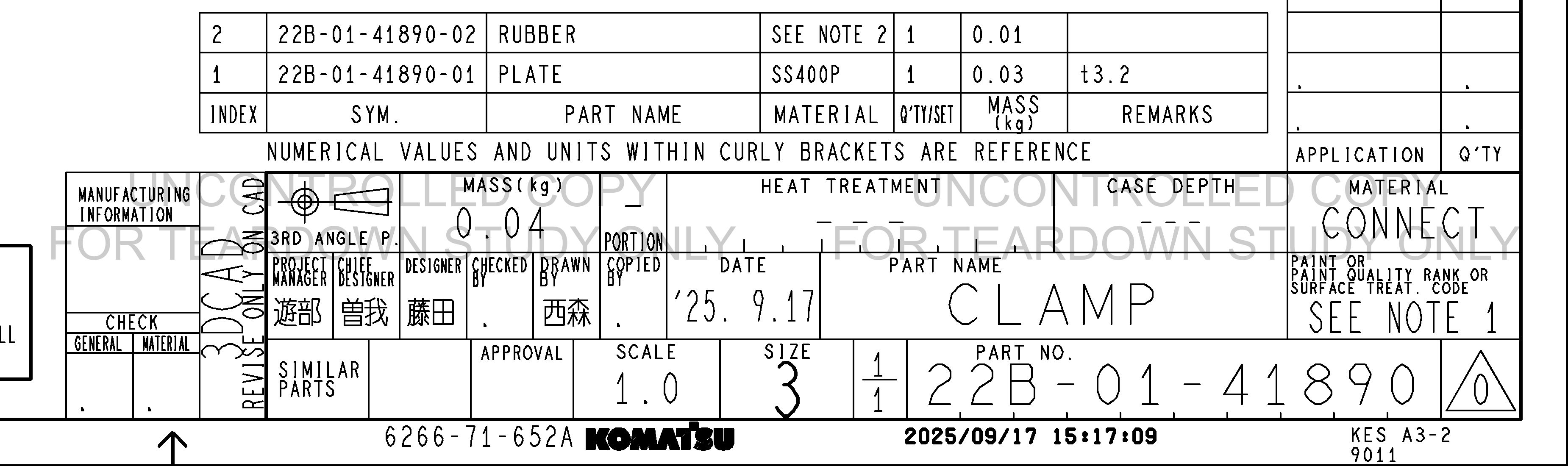 Drawing preview for 22B0141890