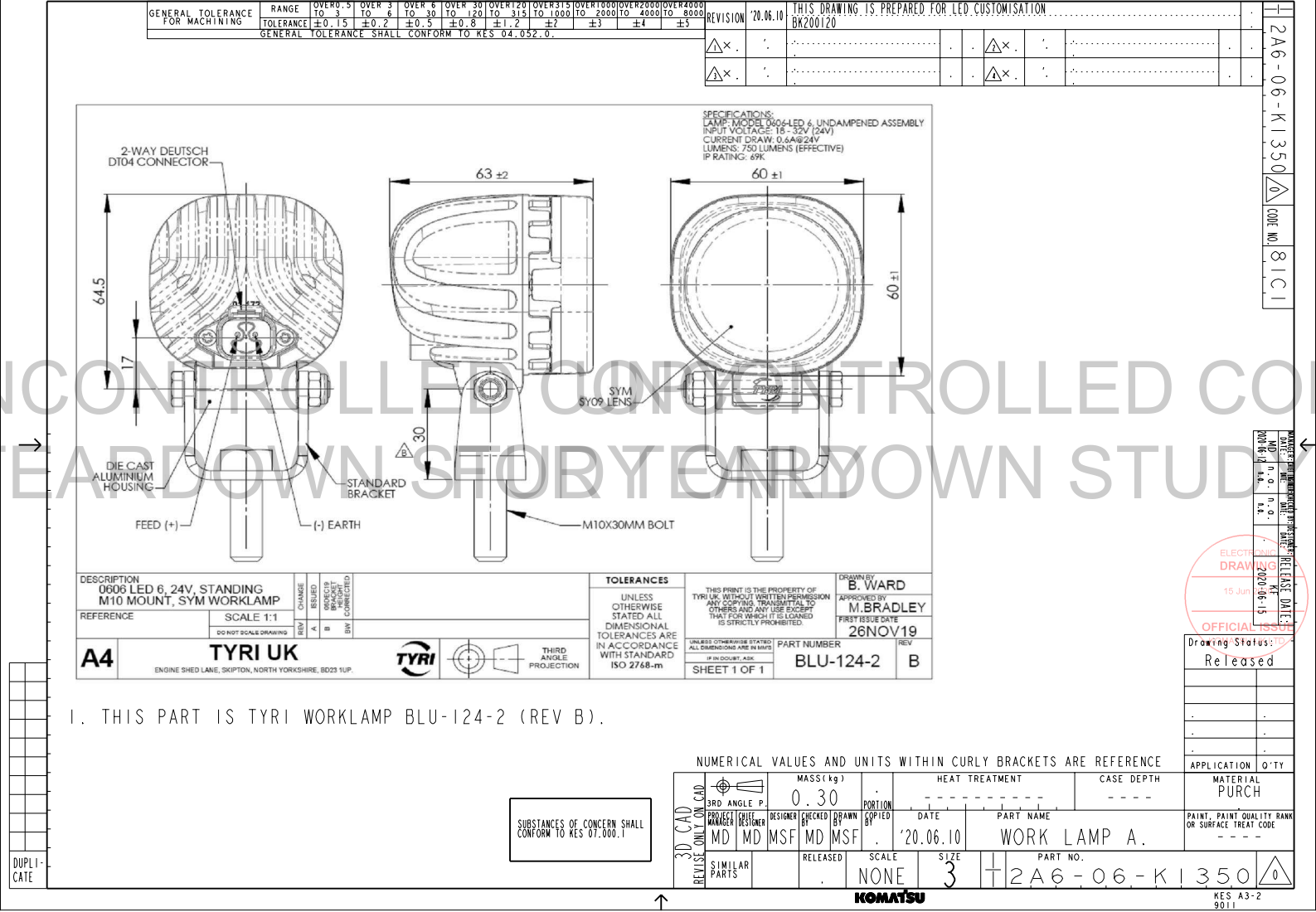 Drawing preview for 2A606K1350