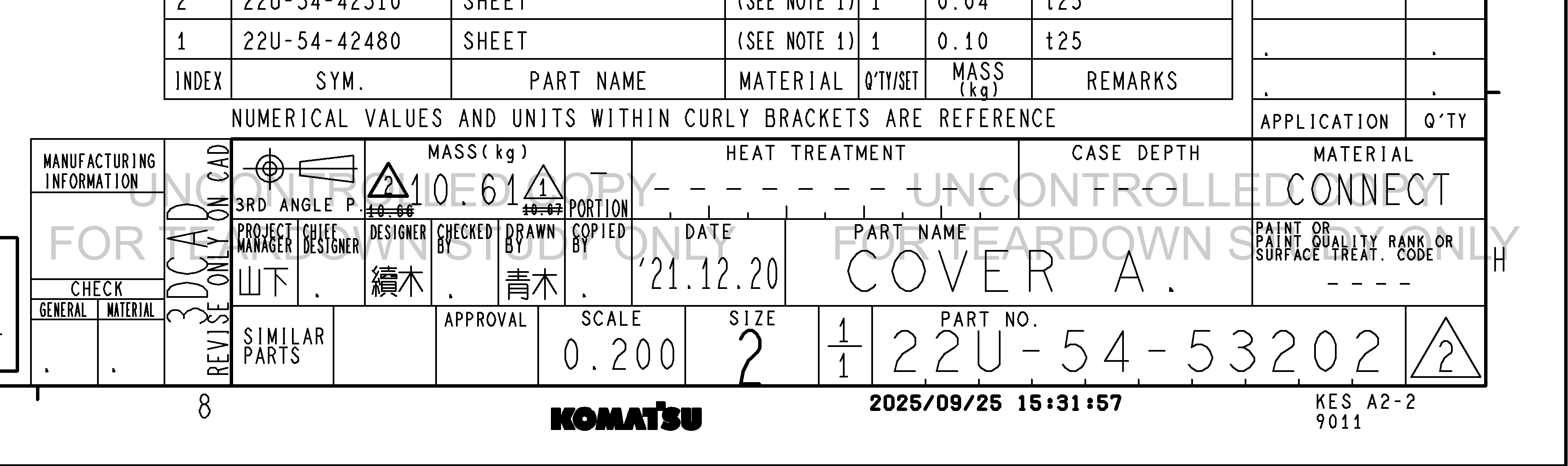 Drawing preview for 22U5453202