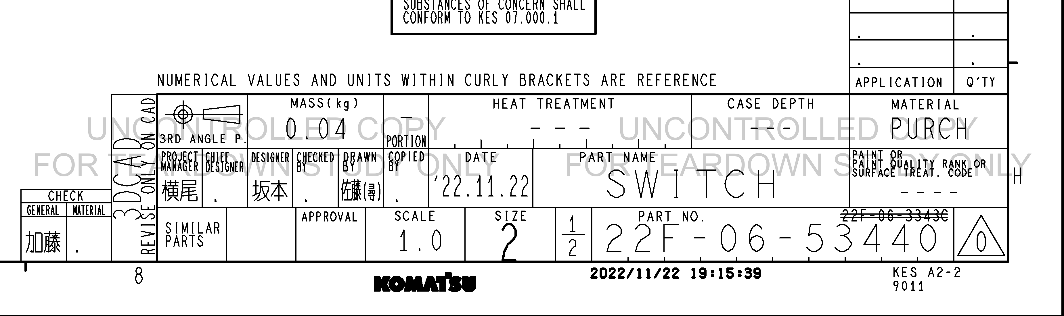 Drawing preview for 22F0653440
